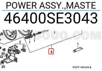 Honda 46400SE3043 POWER ASSY.,MASTE