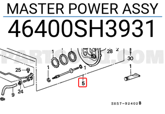 Honda 46400SH3931 MASTER POWER ASSY