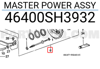 Honda 46400SH3932 MASTER POWER ASSY