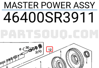 Honda 46400SR3911 MASTER POWER ASSY