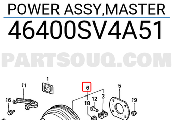 Honda 46400SV4A51 POWER ASSY,MASTER