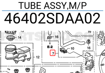 Honda 46402SDAA02 TUBE ASSY,M/P