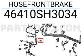 Honda 46410SH3034 HOSEFRONTBRAKE