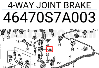 Honda 46470S7A003 4-WAY JOINT BRAKE