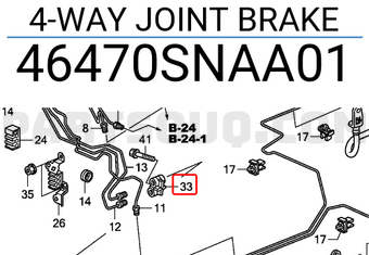 Honda 46470SNAA01 4-WAY JOINT BRAKE