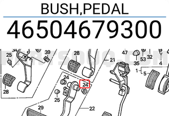 Honda 46504679300 BUSH,PEDAL
