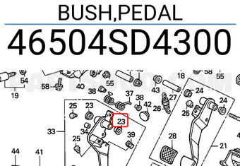 Honda 46504SD4300 BUSH,PEDAL