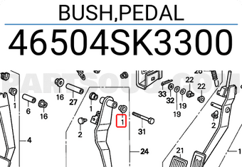 Honda 46504SK3300 BUSH,PEDAL