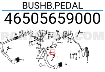 Honda 46505659000 BUSHB,PEDAL