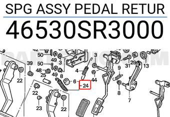Honda 46530SR3000 SPG ASSY PEDAL RETUR