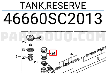 Honda 46660SC2013 TANK,RESERVE