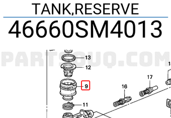 Honda 46660SM4013 TANK,RESERVE