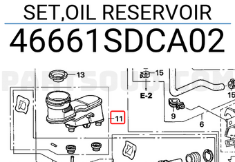 Honda 46661SDCA02 SET,OIL RESERVOIR