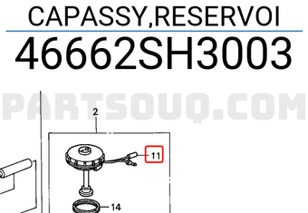 Honda 46662SH3003 CAPASSY,RESERVOI