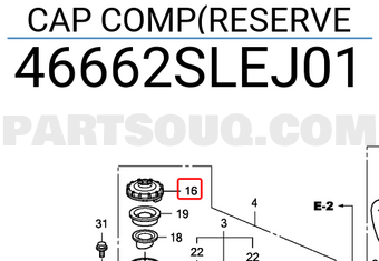 Honda 46662SLEJ01 CAP COMP(RESERVE