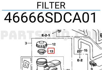 Honda 46666SDCA01 FILTER