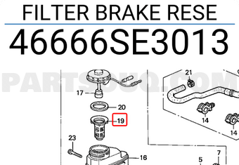 Honda 46666SE3013 FILTER BRAKE RESE