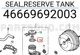 Honda 46669692003 SEAL,RESERVE TANK