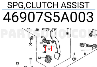 Honda 46907S5A003 SPG,CLUTCH ASSIST