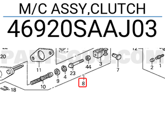 Honda 46920SAAJ03 M/C ASSY,CLUTCH