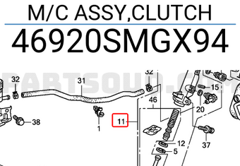 Honda 46920SMGX94 M/C ASSY,CLUTCH