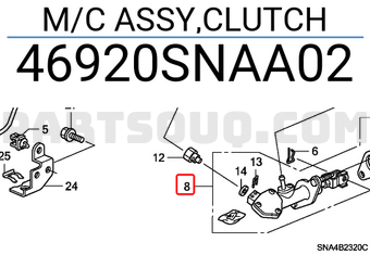 Honda 46920SNAA02 M/C ASSY,CLUTCH