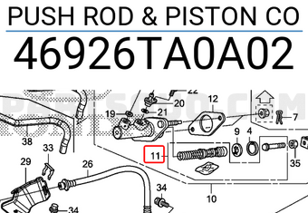 Honda 46926TA0A02 PUSH ROD & PISTON CO