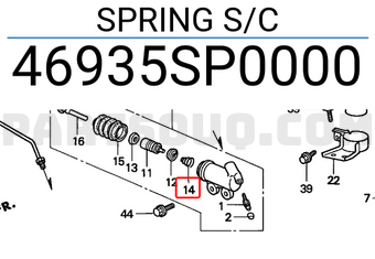 Honda 46935SP0000 SPRING S/C