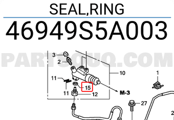 Honda 46949S5A003 SEAL,RING