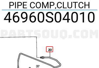 Honda 46960S04010 PIPE COMP,CLUTCH