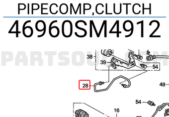 Honda 46960SM4912 PIPECOMP,CLUTCH