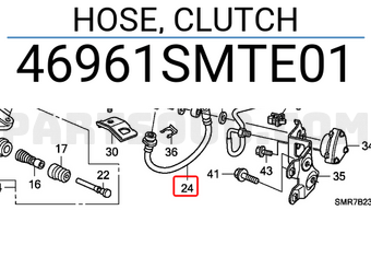 Honda 46961SMTE01 HOSE, CLUTCH