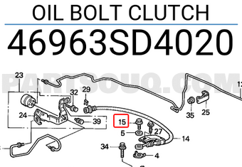 Honda 46963SD4020 OIL BOLT CLUTCH