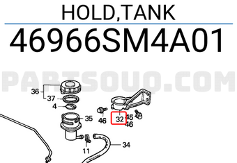 Honda 46966SM4A01 HOLD,TANK