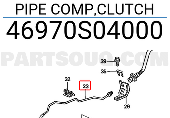 Honda 46970S04000 PIPE COMP,CLUTCH