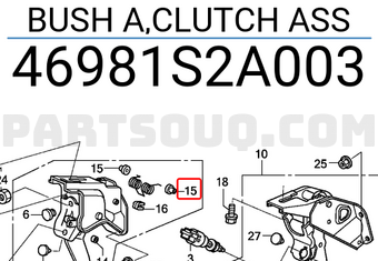 Honda 46981S2A003 BUSH A,CLUTCH ASS