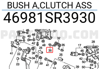 BUSH A,CLUTCH ASS 46981SR3930 | Honda Parts | PartSouq