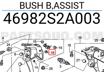 Honda 46982S2A003 BUSH B,ASSIST
