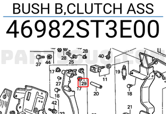 Honda 46982ST3E00 BUSH B,CLUTCH ASS