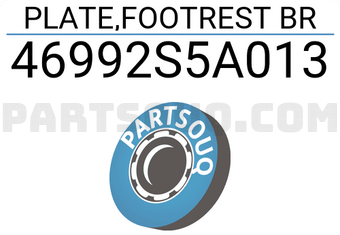 Honda 46992S5A013 PLATE,FOOTREST BR