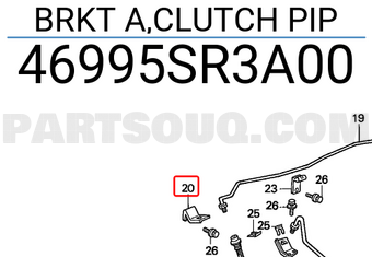 Honda 46995SR3A00 BRKT A,CLUTCH PIP