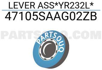 Honda 47105SAAG02ZB LEVER ASS*YR232L*