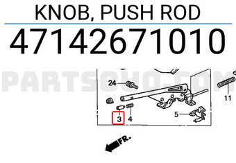 Honda 47142671010 KNOB, PUSH ROD