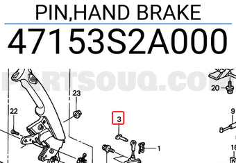 Honda 47153S2A000 PIN,HAND BRAKE