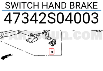 Honda 47342S04003 SWITCH HAND BRAKE