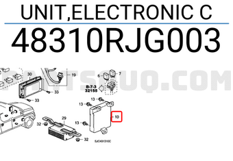 Honda 48310RJG003 UNIT,ELECTRONIC C