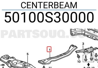 Honda 50100S30000 CENTERBEAM