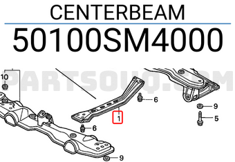 Honda 50100SM4000 CENTERBEAM