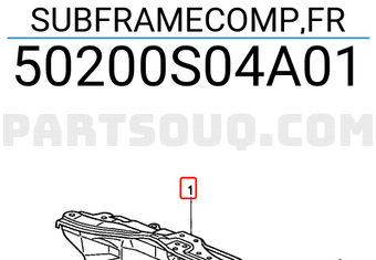 Honda 50200S04A01 SUBFRAMECOMP,FR