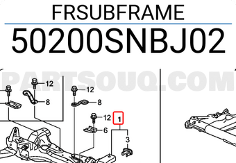 Honda 50200SNBJ02 FRSUBFRAME